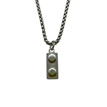 necklace steel silver lego1